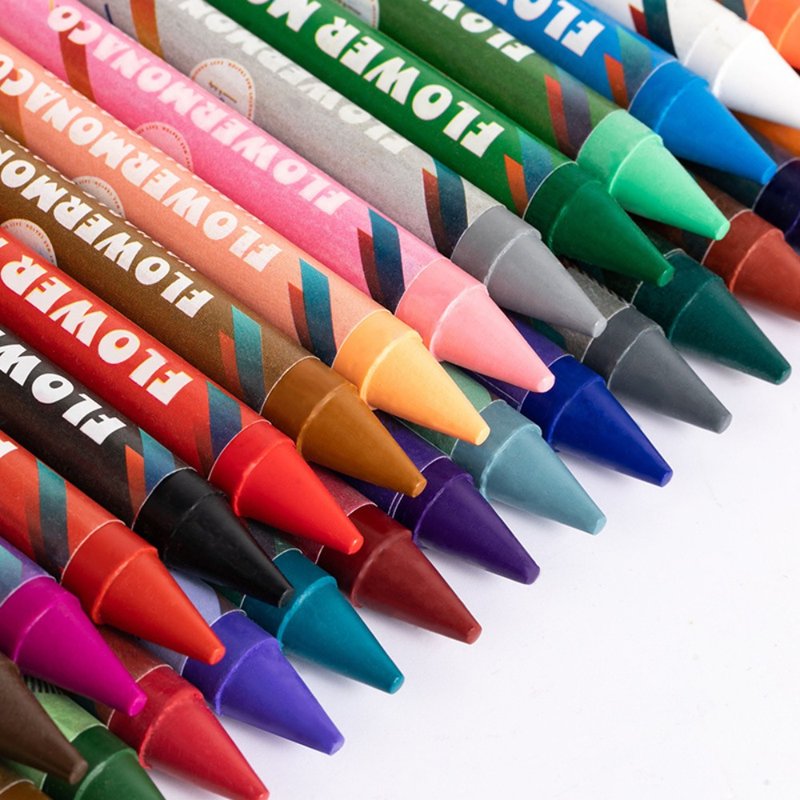 Flowermonaco Washable crayons 36/48color - อุปกรณ์เขียนอื่นๆ - ขี้ผึ้ง หลากหลายสี