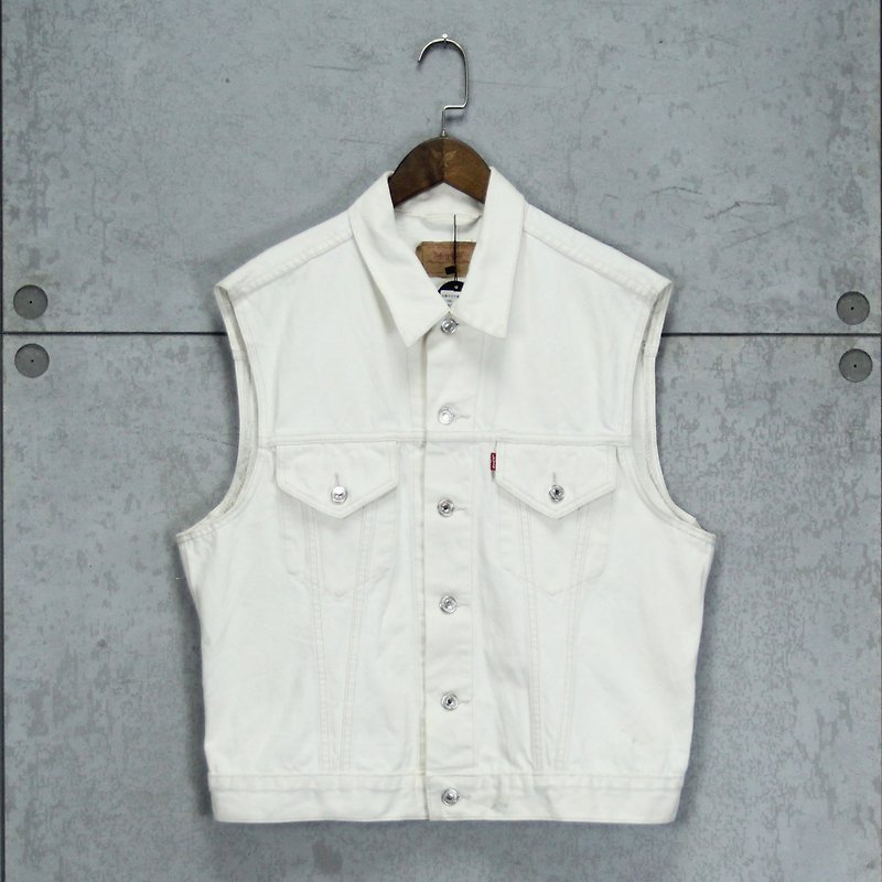Tsubasa.Y ancient house L'evis cowboy vest 004, denim vest - Men's Tank Tops & Vests - Other Materials 