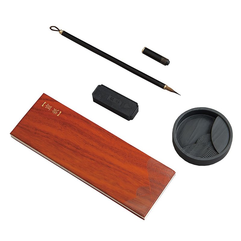 WEIS Weishi Wenfang Four Treasures Boutique Set Pen, Ink, Paper and Inkstone High-end Gift Box Creative Gift - Other - Wood 