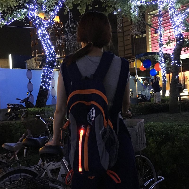 GOANNAR LED Hiking Backpack with Rain Cover 25L - กระเป๋าเป้สะพายหลัง - เส้นใยสังเคราะห์ สีน้ำเงิน