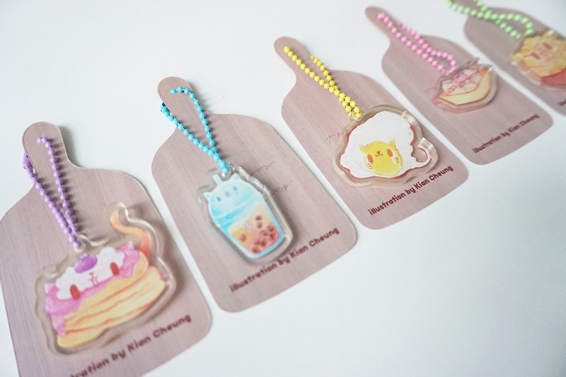 Cat Food Series- Acrylic Bobo Chain Keychain - อื่นๆ - อะคริลิค หลากหลายสี
