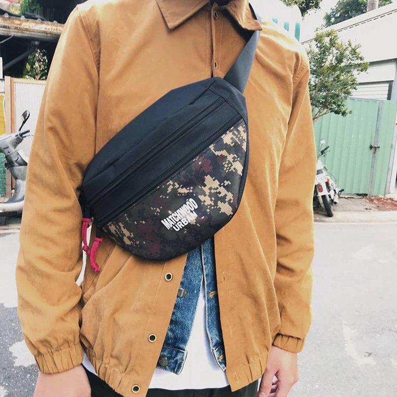 Matchwood Design Matchwood Explorer Pocket Camouflage Lightweight Camo - Messenger Bags & Sling Bags - Cotton & Hemp Green
