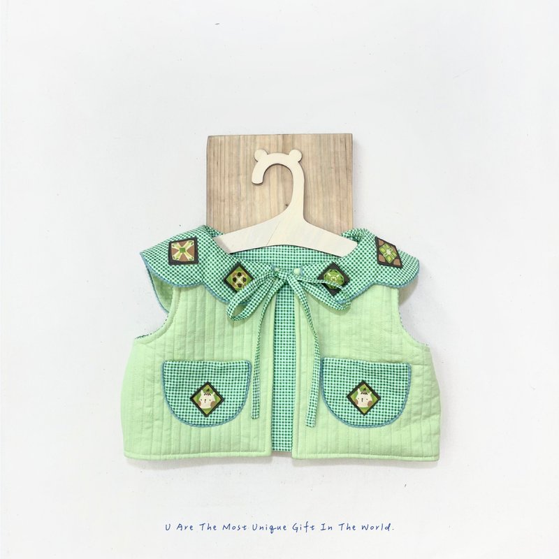 MiniUni Double-Sided Quilted Padded Vest - Coats - Cotton & Hemp 