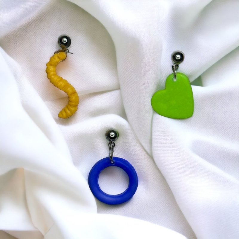 WS06 | Polymer Clay Earrings | Wonderful Summer Collection - Earrings & Clip-ons - Waterproof Material Multicolor