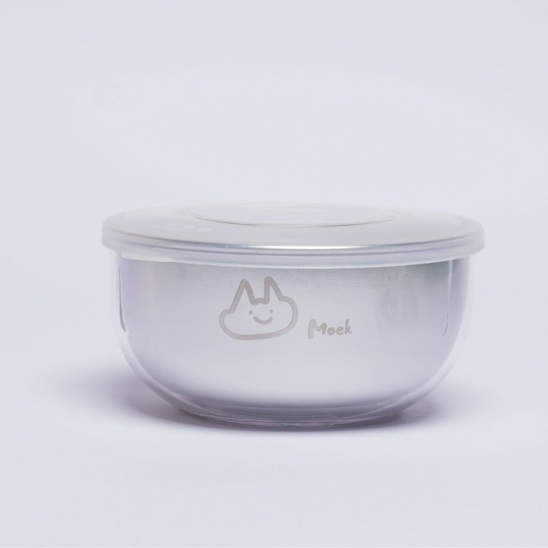 抗菌可微波Essten水晶點心碗 三色碗 兒童餐具∣Moek X Jesper - 寶寶/兒童餐具/餐盤 - 不鏽鋼 銀色