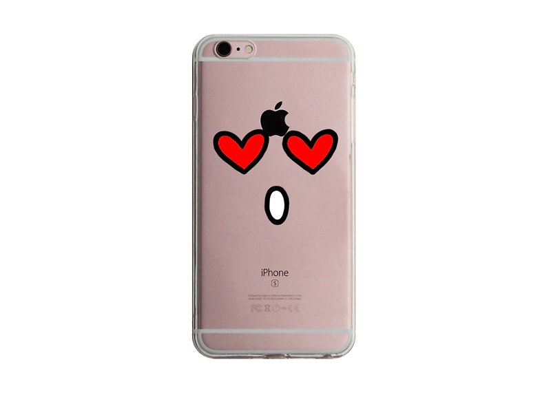Custom heart eye face transparent Samsung S5 S6 S7 note4 note5 iPhone 5 5s 6 6s 6 plus 7 7 plus ASUS HTC m9 Sony LG g4 g5 v10 phone shell mobile phone sets phone shell phonecase - Phone Cases - Plastic Black