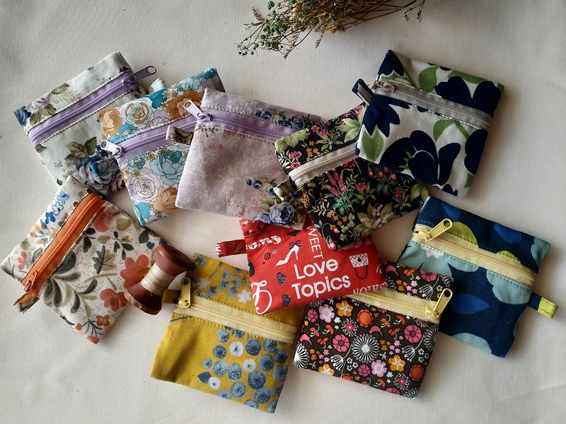 Bag conveys love forever love box wedding souvenir set - กระเป๋าใส่เหรียญ - ผ้าฝ้าย/ผ้าลินิน หลากหลายสี