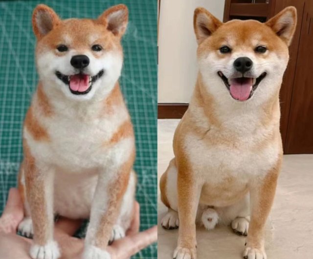 オーダーメイドペット】羊毛フェルト、うちの子 犬ぬいぐるみ