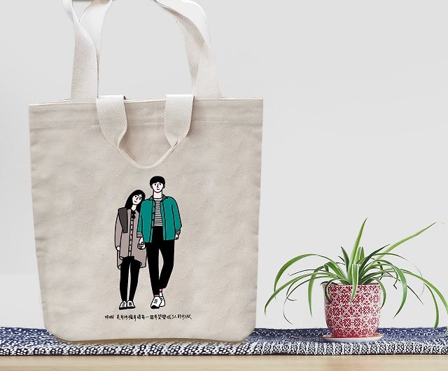 Customized】Like face painting/canvas bag/portrait custom - Shop kenart  Messenger Bags & Sling Bags - Pinkoi