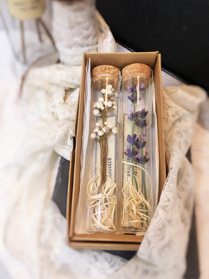 | Flower illustration test tube series | Lavender Gypsophila 2 into the money / realistic clay flower / in stock - Items for Display - Clay 