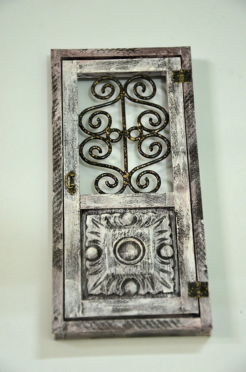 Pocket. Model. Miniature. European Iron Gate (6) - Wood, Bamboo & Paper - Wood 