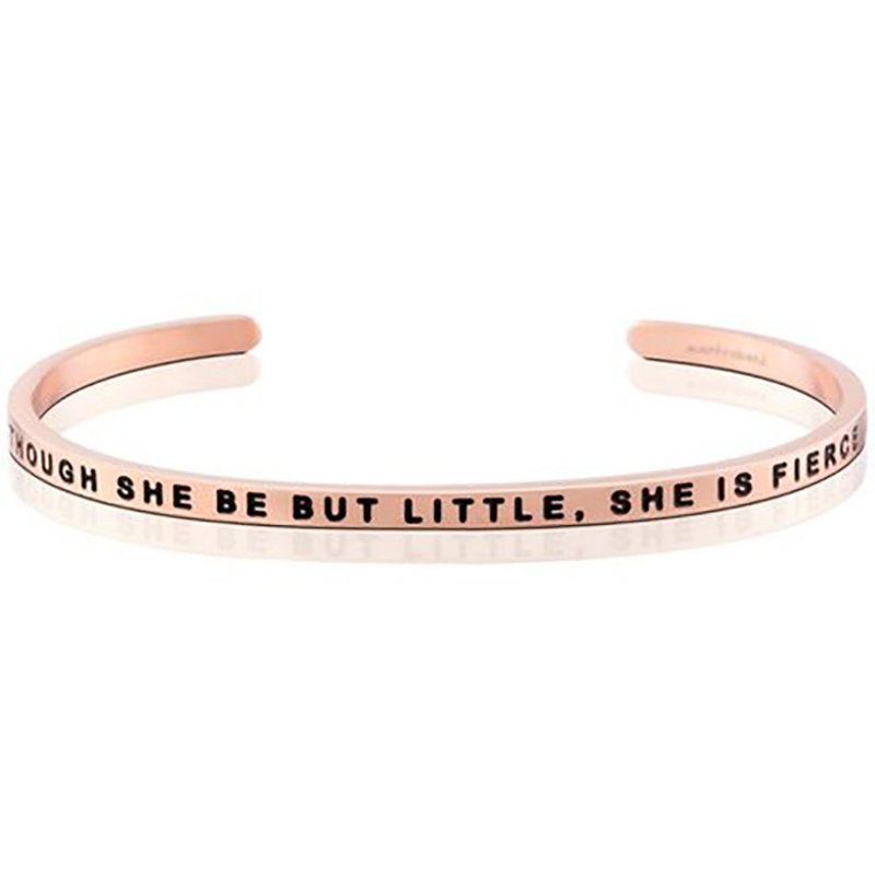 Mantraband - Though she be but little She is fierce - Bracelets - Other Metals Multicolor