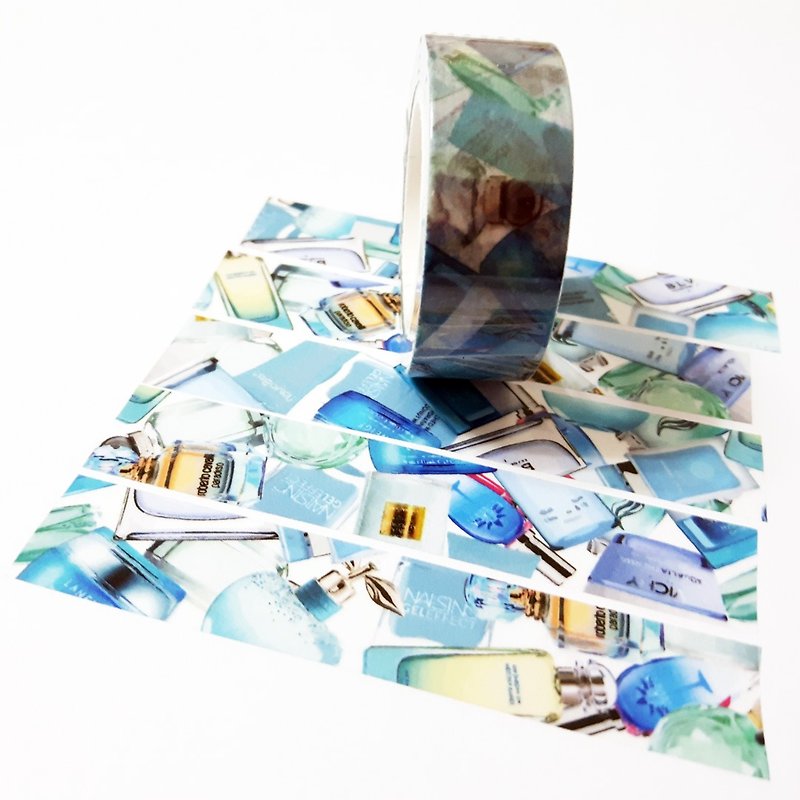 Sample Washi Tape Blue Bottles - Washi Tape - Paper 