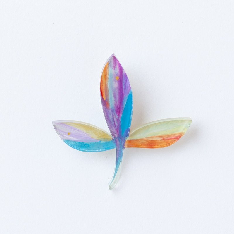 brooch - เข็มกลัด - อะคริลิค สีน้ำเงิน