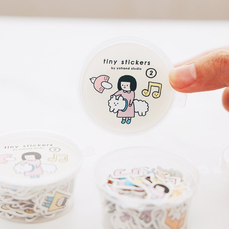 Mini Stickers ver.2 - 100 sheets - สติกเกอร์ - กระดาษ หลากหลายสี