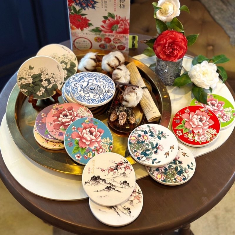 Ceramic absorbent coasters - Coasters - Porcelain Multicolor