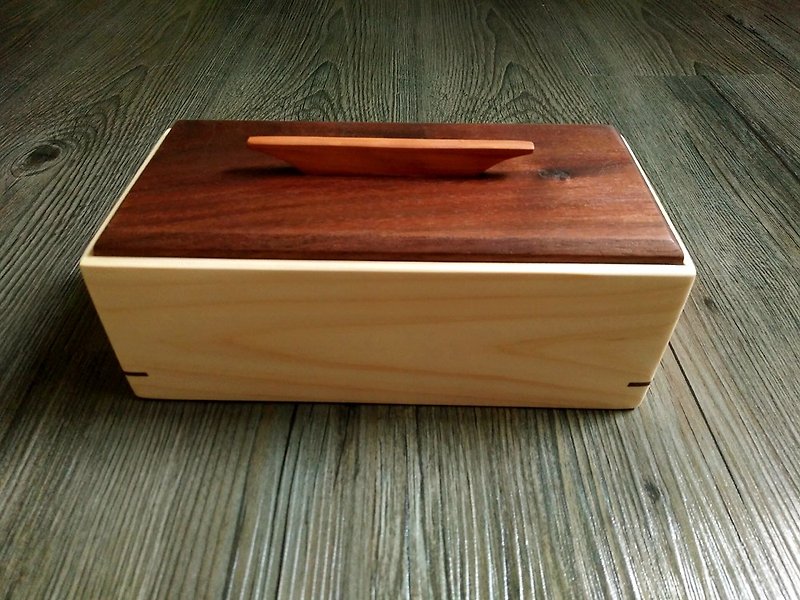 手作り台湾エルム小さな収納ボックス - 収納用品 - 木製 ブラウン