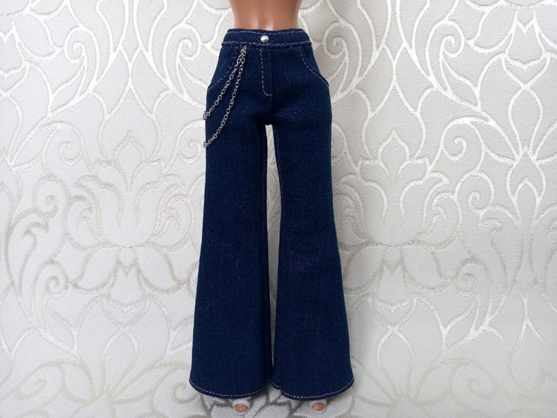 Jeans.Clothes for 11.5 inch standard body dolls.Pants for dolls.Clothes for doll - Kids' Toys - Other Materials Blue