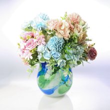 ヴィンテージ　大きな　ガラスボトル　濃い　エメラルドグリーン　花瓶　花器 ヴィンテージ Holmegaard ヒヤシンスベース