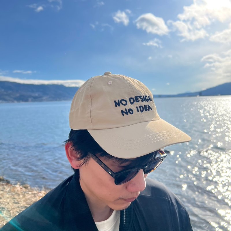 NO DESIGN NO IDEA, Nylon Cap - 帽子 - 尼龍 卡其色