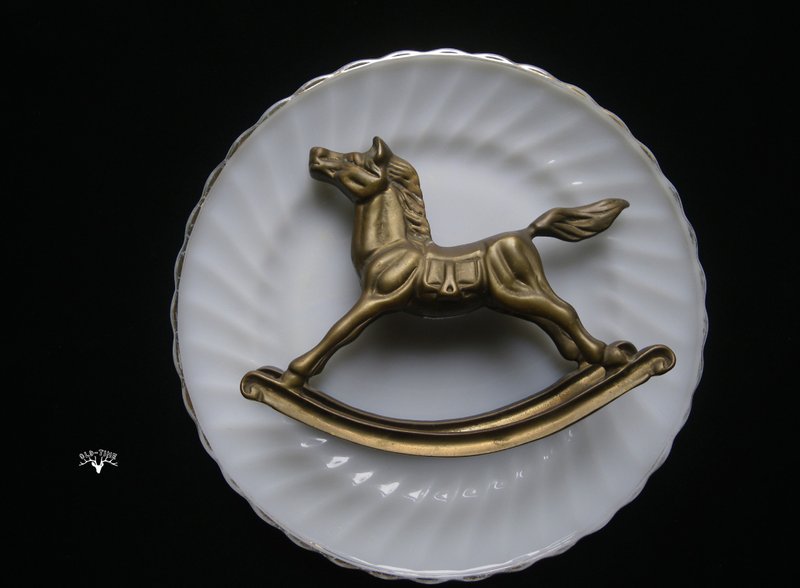 【老時光 OLD-TIME】早期台灣製銅搖馬 - 擺飾/家飾品 - 其他材質 