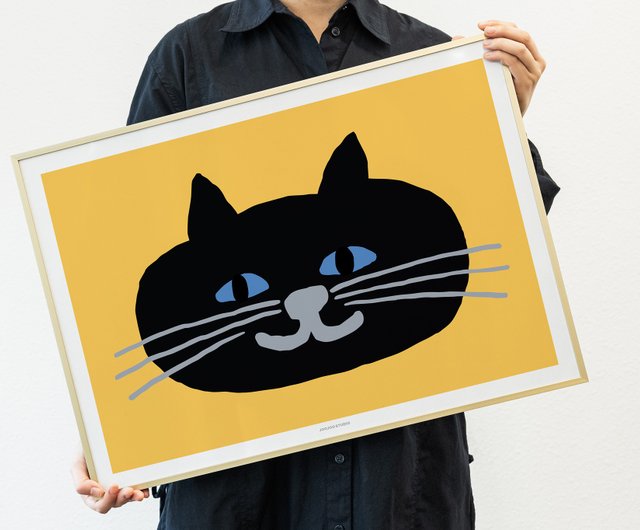 ブラッキー　ポスター ブラッキーポスター(A3/A4) - ショップ JOOJOO STUDIO ポスター