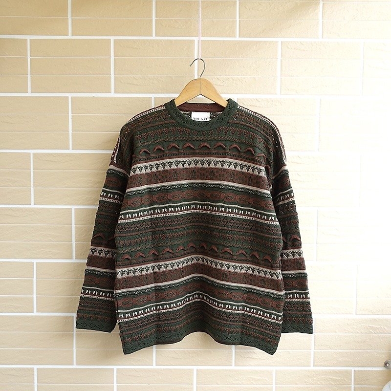 . │Slow│ Christmas - vintage retro sweater │vintage neutral Arts College streets... - Men's Sweaters - Other Materials Multicolor