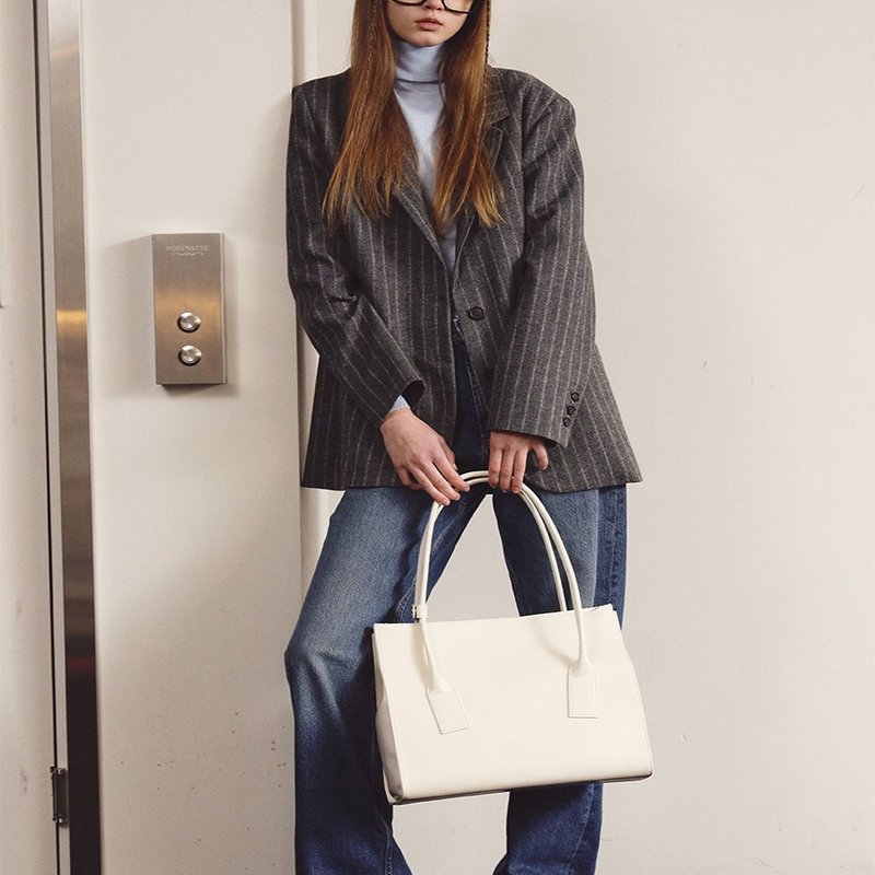 韓國製 MUR New Day Bag Vegan Leather 包包 (Ivory) - 側背包/斜孭袋 - 環保材質 