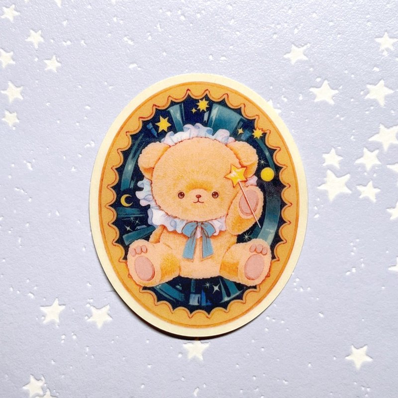 Magical Bear Clear Sticker - Stickers - Plastic 