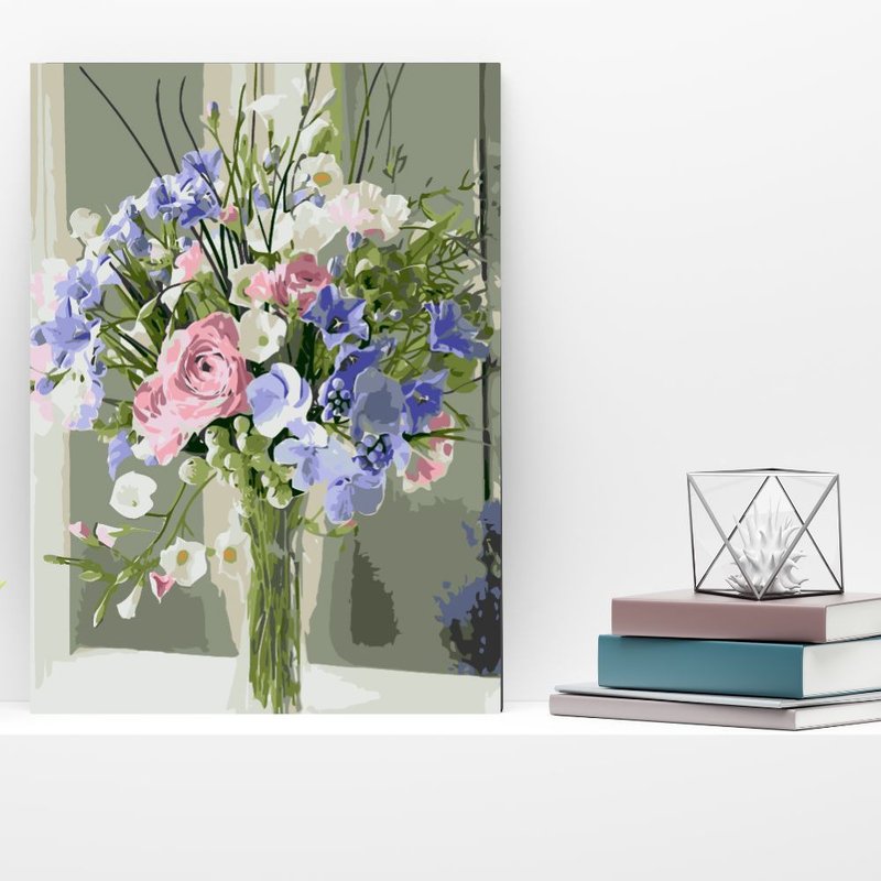 Spring is full of creative digital oil painting [flower series] - วาดภาพ/ศิลปะการเขียน - วัสดุอื่นๆ 