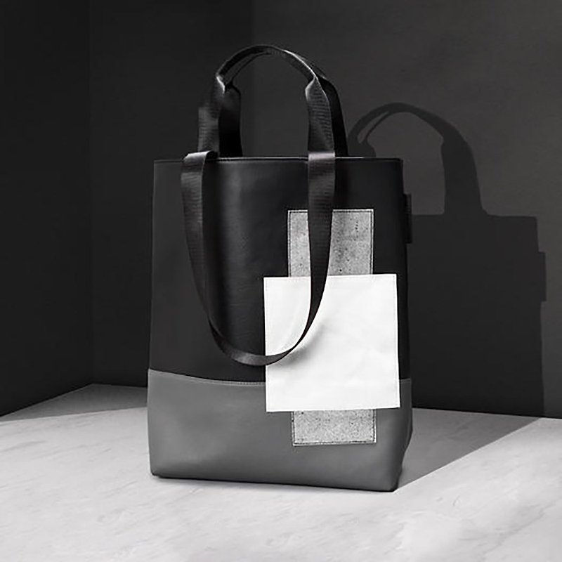 Tote bag AKDS-BK - Other - Faux Leather Black