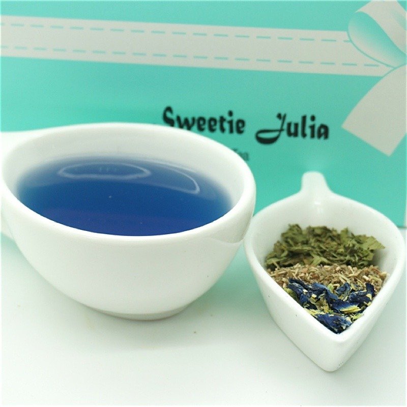 茱莉亞藍玫瑰茶 無糖 零熱量 四角平面茶包 花草茶 - 茶葉/茶包/水果茶 - 其他材質 多色