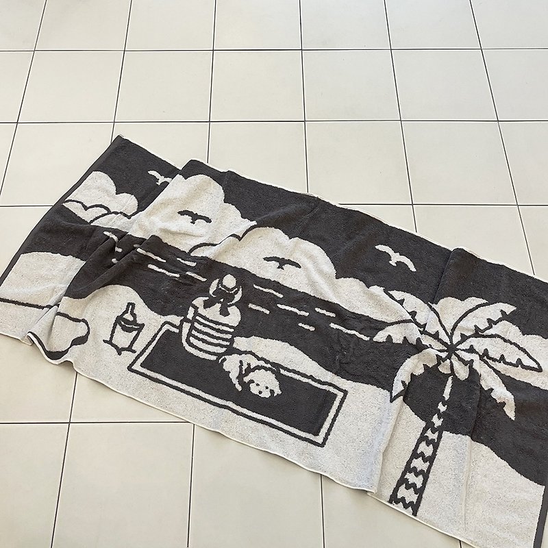 Beach towel (limited edition) - 毛巾浴巾 - 棉．麻 灰色