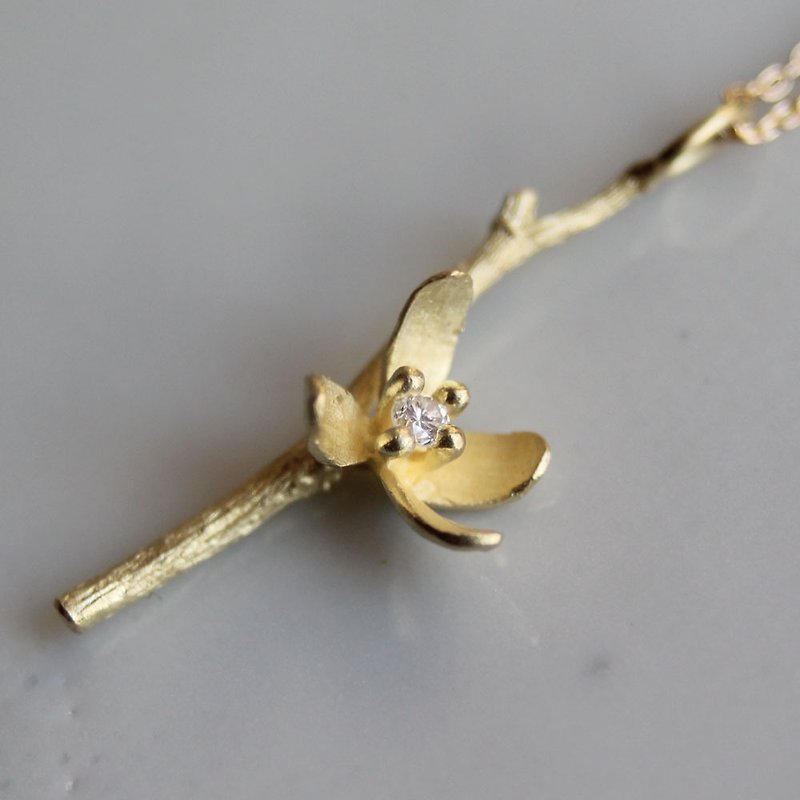 18K gold Jumpseed necklace - สร้อยคอ - เครื่องประดับ สีทอง