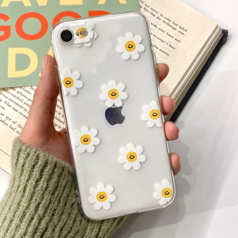 IPhone Galaxy flower anti-drop and scratch-resistant for Transparent Phone Case - เคส/ซองมือถือ - พลาสติก หลากหลายสี