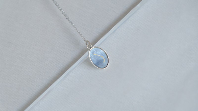 Shell Light Jewelry Zodiac Necklace #11 - สร้อยคอ - เงินแท้ ขาว