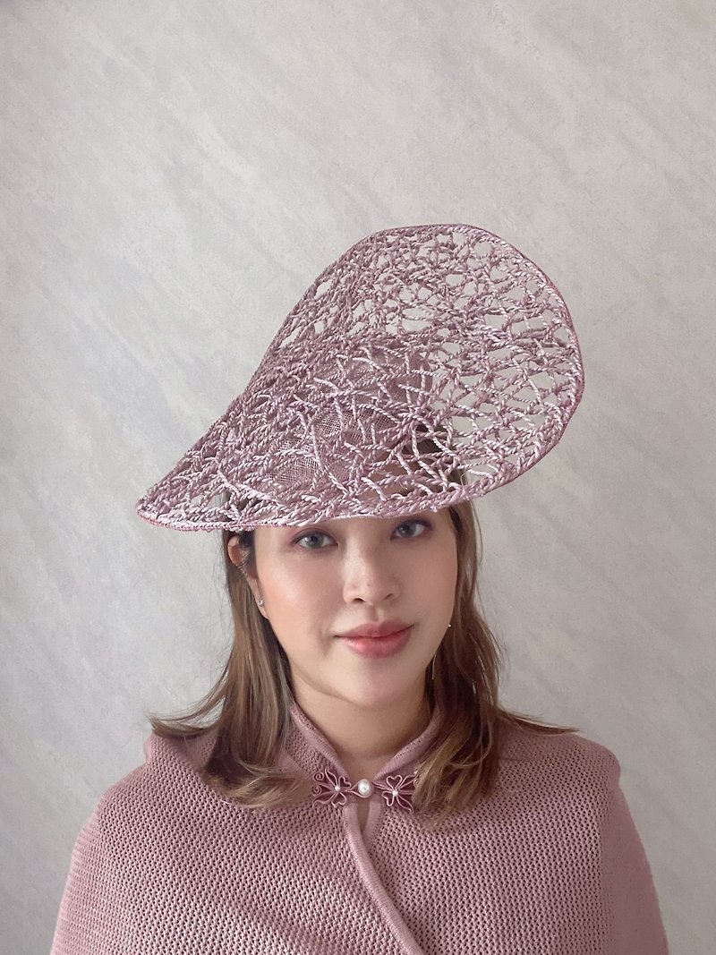 粉色英式禮帽 - 帽子 - 其他人造纖維 粉紅色