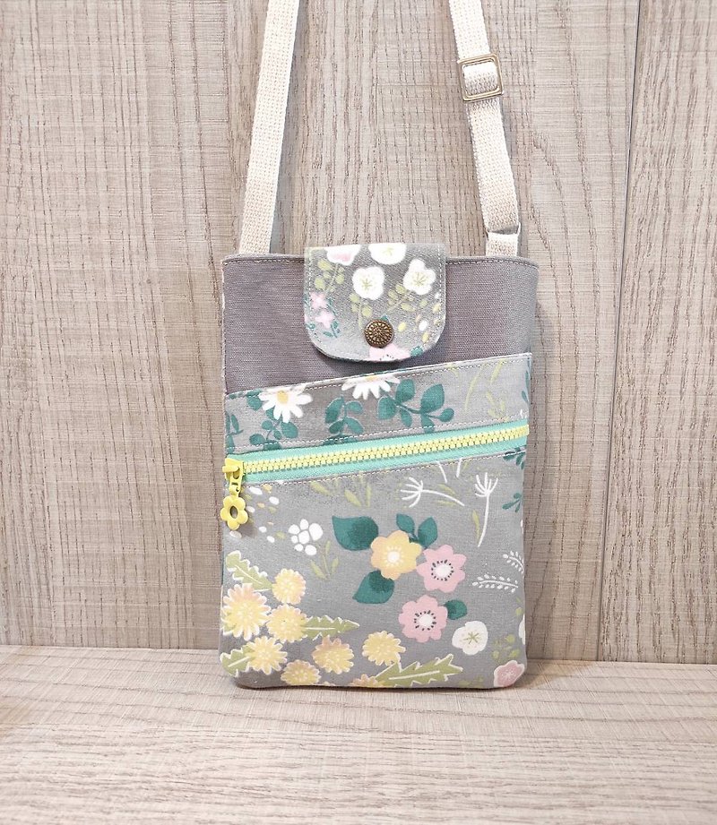 Multi-purpose mobile phone bag--Spring Nohara Type B - Messenger Bags & Sling Bags - Cotton & Hemp 