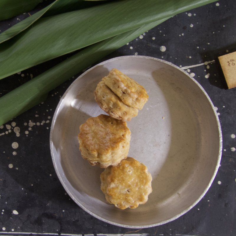 椰香椰子蜜司康 ( 2種口味可選擇 ) --- 5顆 - 手工餅乾 - 新鮮食材 黃色