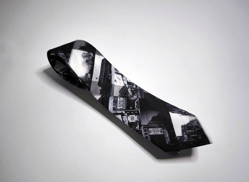 黑白映像館 台灣的記憶 領帶 Neckties - 領帶/領帶夾 - 聚酯纖維 黑色