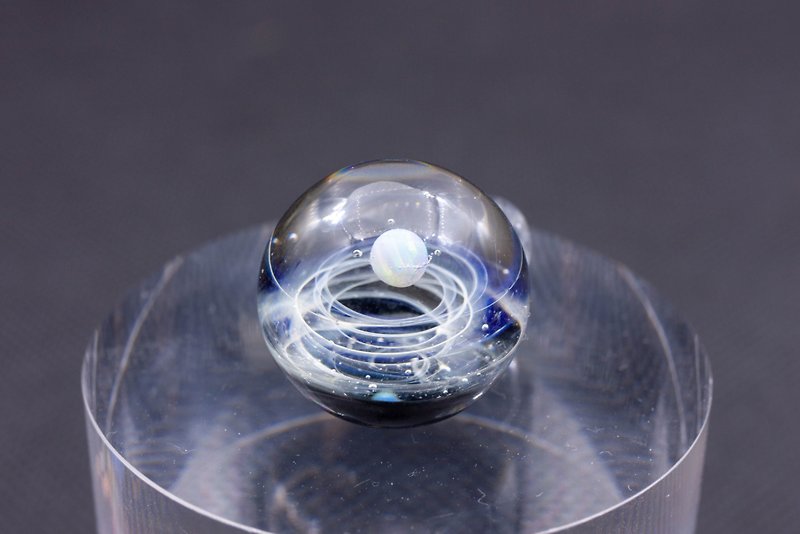 ガラス宇宙スターボール - ネックレス - ガラス 透明