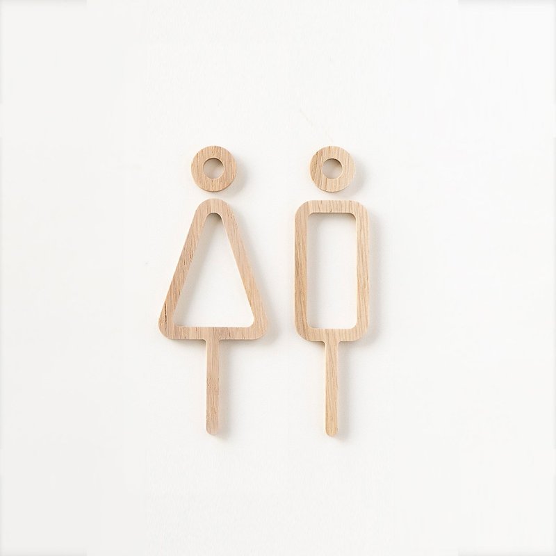 MOHEIM RESTROOM SIGN WHITE OAK - อื่นๆ - ไม้ สีกากี