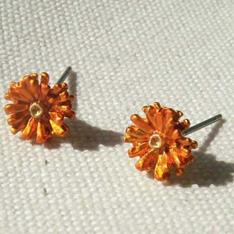 Neo Garbera Orange Neo Gerbera Orange / piercing PA199GD - Earrings & Clip-ons - Other Metals Gold