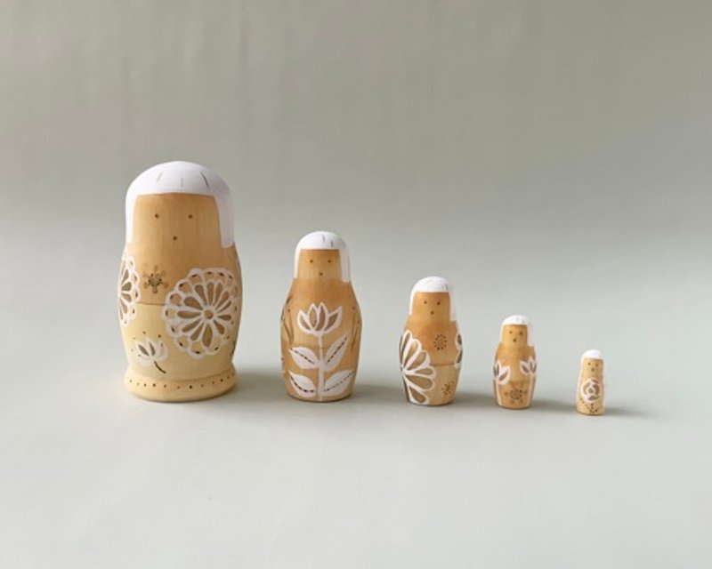 ocappa matryoshka white - Items for Display - Wood White