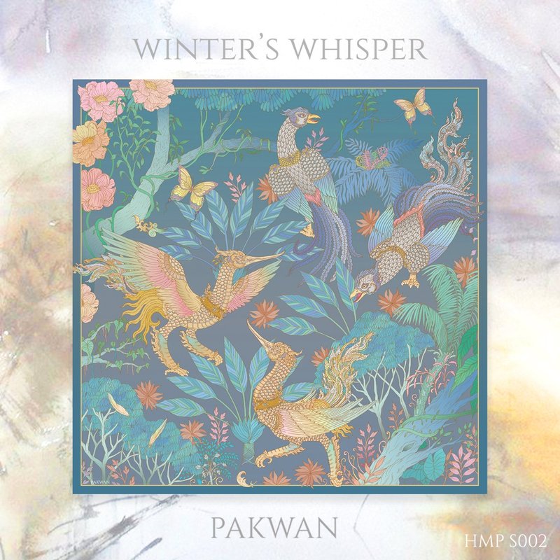围巾 PAKWAN The Winter's whisper scarf - 絲巾 - 聚酯纖維 咖啡色
