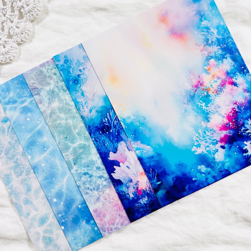 The sea background paper set - 其他 - 其他材質 