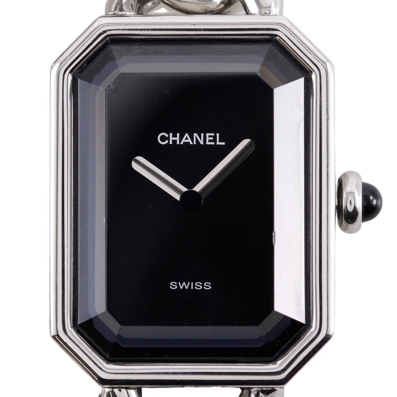 【日本直送】シャネル CHANEL プルミエールS 腕時計 H0452 SS クオーツ アナログ表示 黒文字盤 レディース【中古】 - 女錶 - 不鏽鋼 銀色