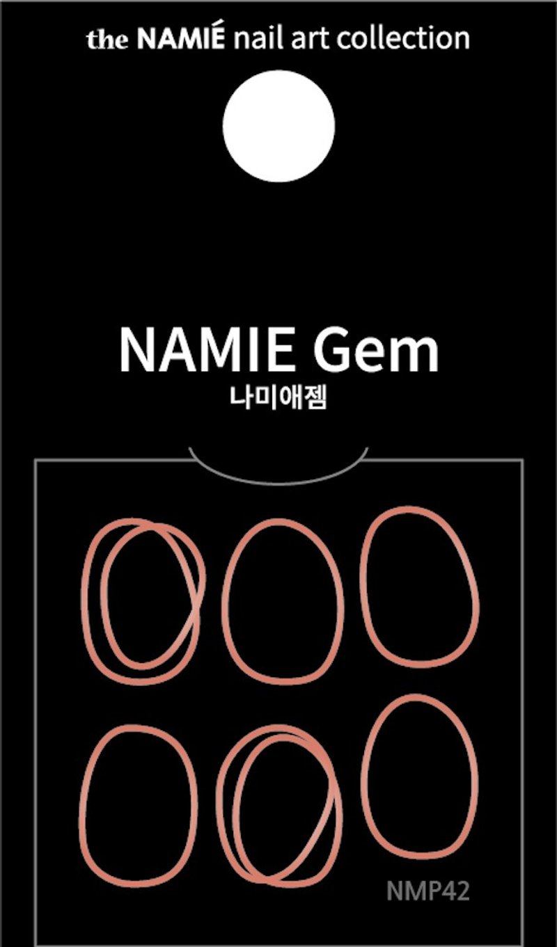 [Professional] NAMIE Gem Nail Art Decorative Art Sticker Normal Metallic 42 - Nail Polish & Acrylic Nails - Paper Gold