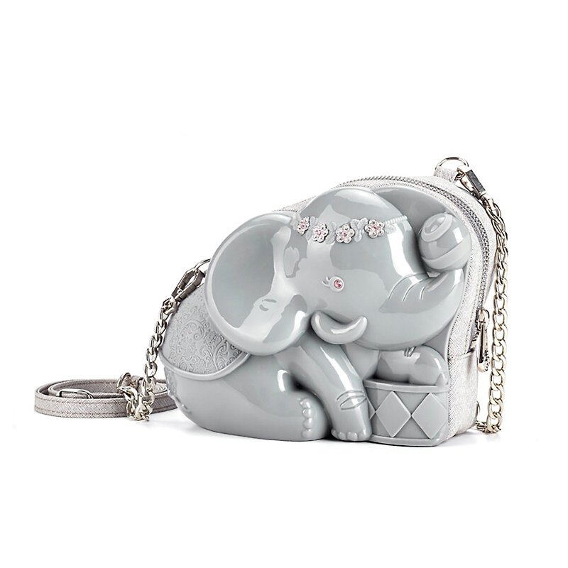 Elephant Shoulder Bag Crossbody Bag 3D Fashion Trend Versatile Personality Cute - Messenger Bags & Sling Bags - Other Materials Multicolor
