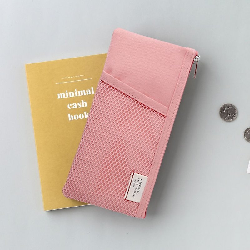 Livework Leisure Double Double Folding Storage Pen Bag V2-Haicang Powder, LWK56306 - Pencil Cases - Nylon Pink